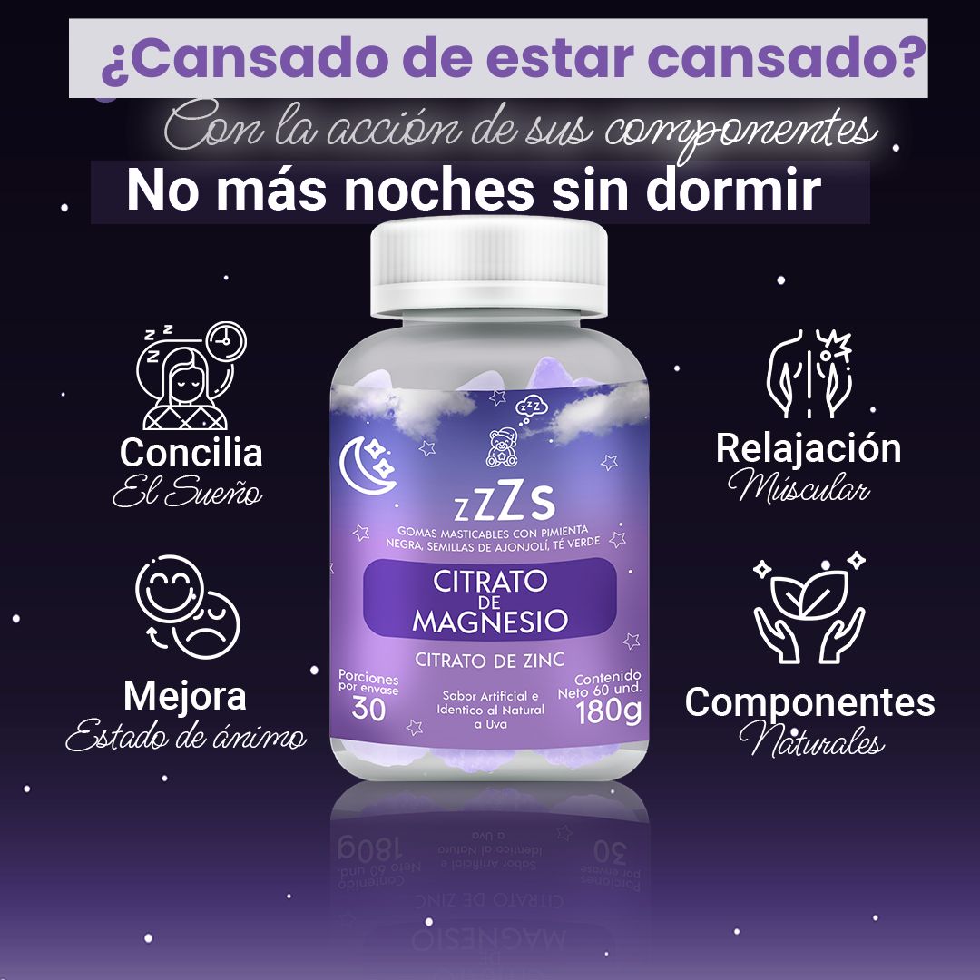 ZenMag Citrato de Magnesio Mega Concentrado Premium Importado Americano 100 Capsulas