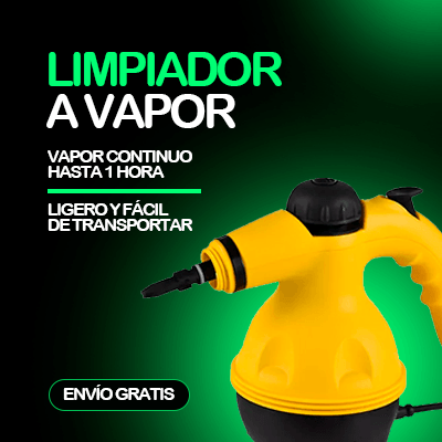 Limpiador a Vapor Portátil + 6 Boquillas Gratis